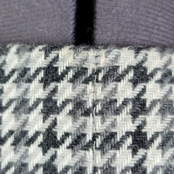 SPIEGEL Black and White Houndstooth Wool MId Length Jacket Size 12 - Picture 7 of 8